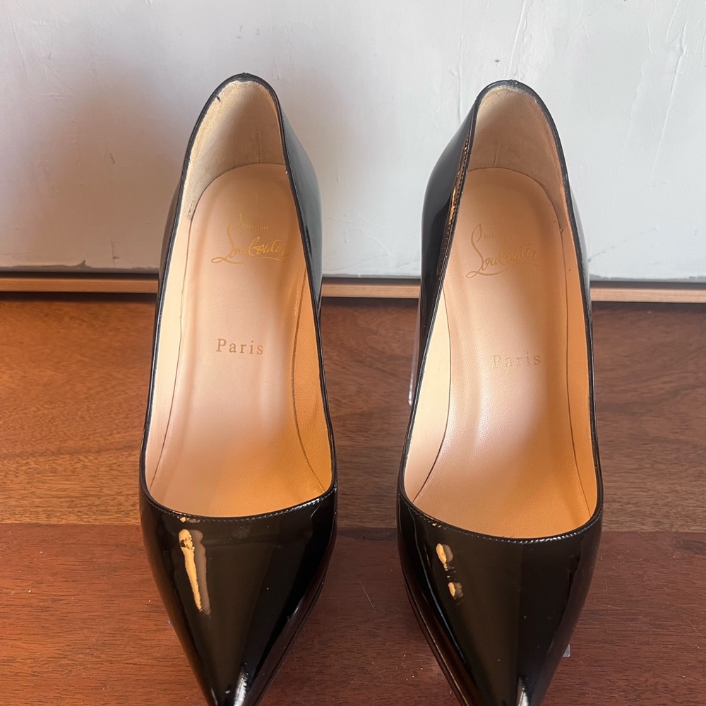 Christian Louboutin Black Patent Leather Heels